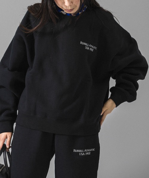Russell Athletic（ラッセルアスレティック）の「【別注】RUSSELLATHLETIC×UR　LOGO SWEAT（スウェット・レディース・ブラック/グレー・FREE）」の11枚目の写真