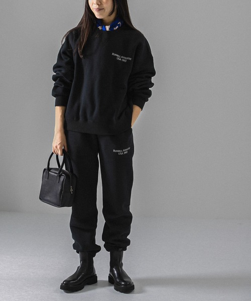 Russell Athletic（ラッセルアスレティック）の「【別注】RUSSELLATHLETIC×UR　LOGO SWEAT（スウェット・レディース・ブラック/グレー・FREE）」の20枚目の写真