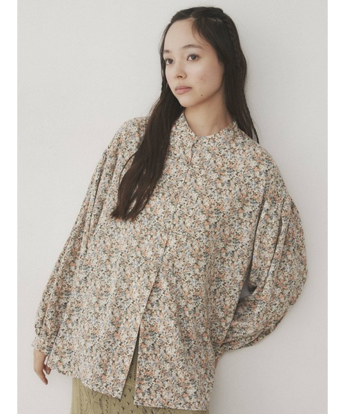 merry jenny（メリージェニー）の「flowerカンフーシャツ（シャツ/ブラウス・レディース・イエロー/ブルー/オレンジ・FREE）」の3枚目の写真