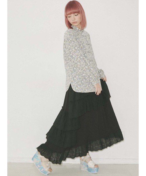 merry jenny（メリージェニー）の「flowerカンフーシャツ（シャツ/ブラウス・レディース・イエロー/ブルー/オレンジ・FREE）」の18枚目の写真