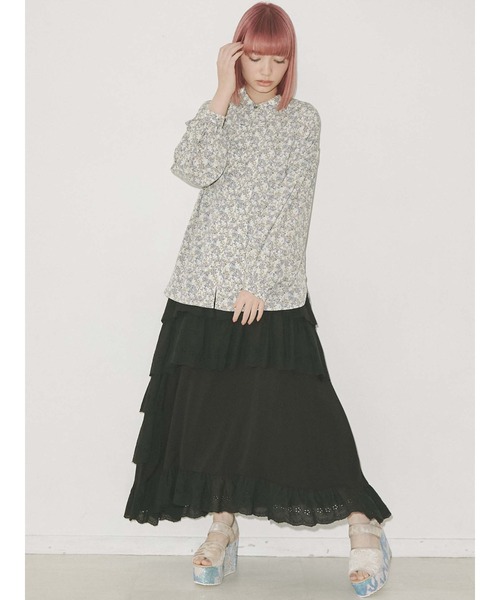 merry jenny（メリージェニー）の「flowerカンフーシャツ（シャツ/ブラウス・レディース・イエロー/ブルー/オレンジ・FREE）」の20枚目の写真