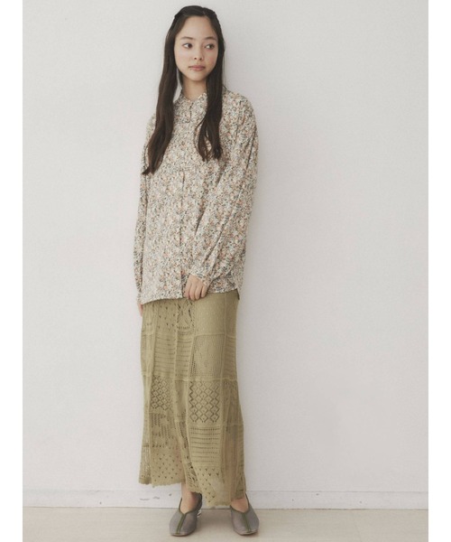 merry jenny（メリージェニー）の「flowerカンフーシャツ（シャツ/ブラウス・レディース・イエロー/ブルー/オレンジ・FREE）」の10枚目の写真