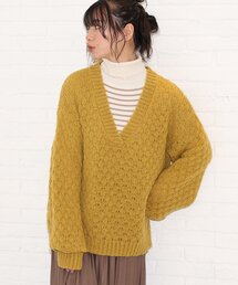 Cutie Blonde | 【S-L】ポコポコ編みニット(ニット/セーター)