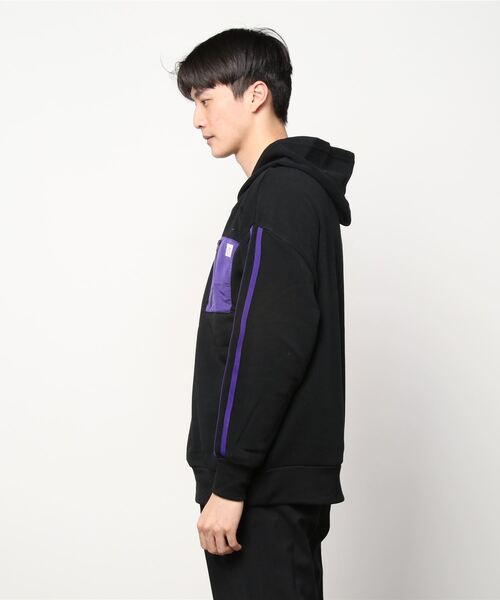 SHISKY(シスキー)の「布帛ポケット付き ビッグパーカー(パーカー・メンズ・杢グレー/チャコール/ブラック・XL/M/L)」の4枚目の写真