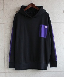 布帛ポケット付き ビッグパーカー