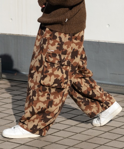 Perushu(ペルーシュ)の「バルーンカーゴパンツ(カーゴパンツ・メンズ・ダークブラウン/グレー/レッド/イエロー・SMALL/MEDIUM/LARGE)」の3枚目の写真