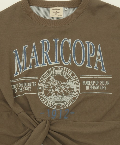 チチカカ（チチカカ）の「マリコパツィストレイヤードプルオーバー（スウェット・レディース・ライトブルー/ブラウン/オフホワイト・FREE）」の18枚目の写真