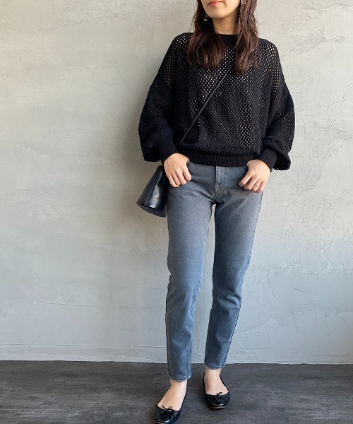 アッパーハイツ THE STELLA スキニーボーイフレンドブラックデニム upperhights（アッパーハイツ）の「[upper hights/アッパー