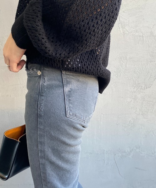 アッパーハイツ THE STELLA スキニーボーイフレンドブラックデニム upperhights（アッパーハイツ）の「[upper hights/アッパー