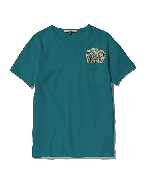 rehacer(レアセル)の「Trick(Tシャツ/カットソー・メンズ・ホワイト/ブラック/チャコールグレー/ネイビー/ブルーグリーン/ワインレッド・X-LARGE/MEDIUM/LARGE/SMALL)」の1枚目の写真
