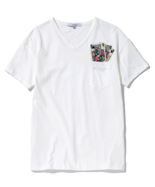 rehacer(レアセル)の「Trick(Tシャツ/カットソー・メンズ・ホワイト/ブラック/チャコールグレー/ネイビー/ブルーグリーン/ワインレッド・X-LARGE/MEDIUM/LARGE/SMALL)」の10枚目の写真
