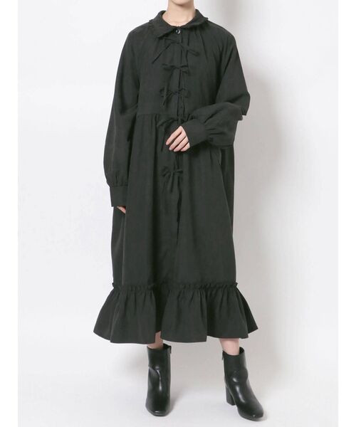 merry jenny(メリージェニー)の「ピーチリボンフリルカラーワンピース(ワンピース・レディース・ベージュ/ブルー/ブラック・FREE)」の17枚目の写真