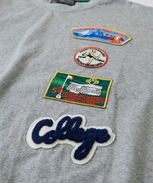 CUBE SUGAR(キューブシュガー)の「天竺 カットソー クルーネック ワッペンTシャツ(Tシャツ/カットソー・レディース・ホワイト/ブラック/トップグレー/ベージュ・M)」の20枚目の写真