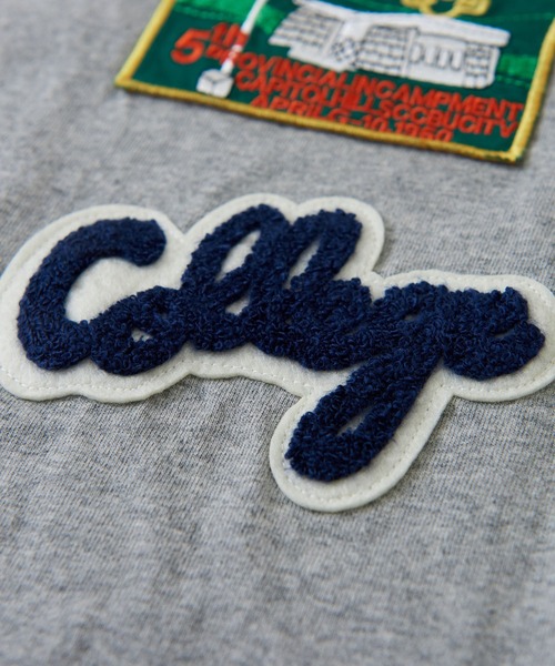 CUBE SUGAR(キューブシュガー)の「天竺 カットソー クルーネック ワッペンTシャツ(Tシャツ/カットソー・レディース・ホワイト/ブラック/トップグレー/ベージュ・M)」の21枚目の写真