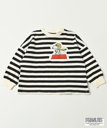 BIG FIELD | 【PEANUTS】スヌーピー/ボーダーロンＴ（90～150cm）(Tシャツ/カットソー)