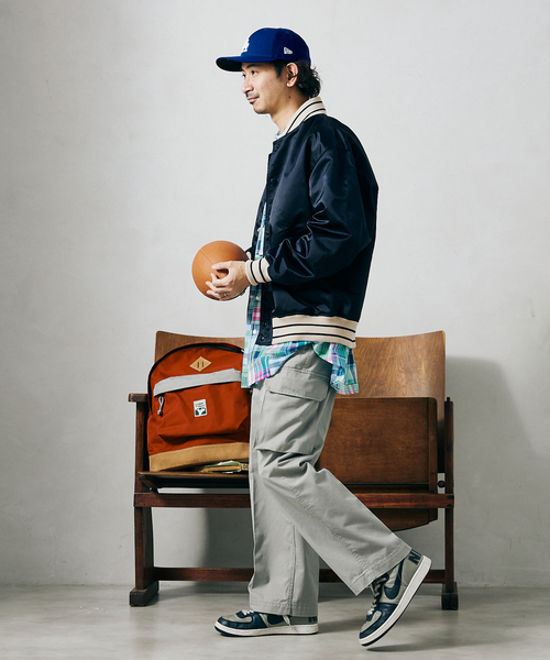 JOURNAL STANDARD relume（ジャーナルスタンダード　レリューム）の「ワイドストレートカーゴパンツ（カーゴパンツ・メンズ・ブラック/ベージュ/サックスブルー・SMALL/MEDIUM/LARGE）」の12枚目の写真