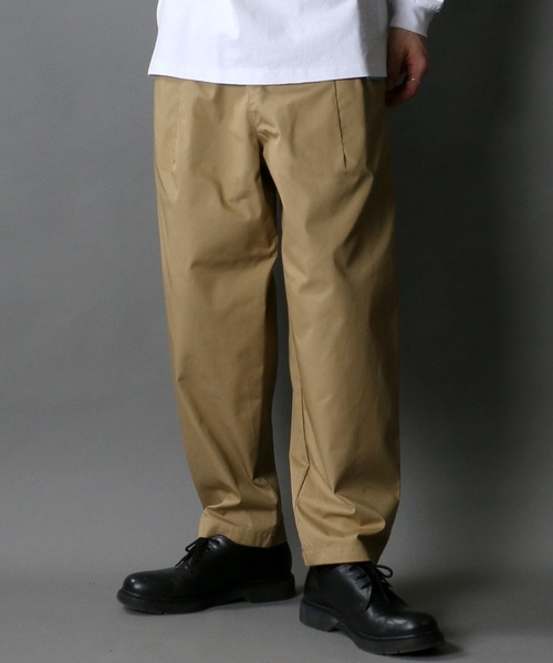 SITRY（シトリー）の「T/C wide balloon pants/ワイド バルーン シェフパンツ/カラーパンツ（スラックス・メンズ・ライトグレー/ブラック/ベージュ/ネイビー/ライトカーキ・LL/M/L）」の4枚目の写真