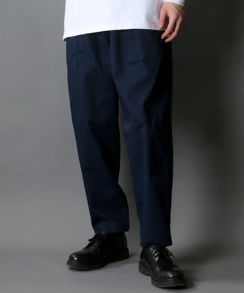 SITRY（シトリー）の「T/C wide balloon pants/ワイド バルーン シェフパンツ/カラーパンツ（スラックス・メンズ・ライトグレー/ブラック/ベージュ/ネイビー/ライトカーキ・LL/M/L）」の15枚目の写真