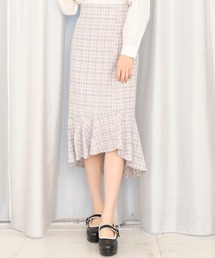 TITTY&CO. | チェックマーメイドスカート(スカート)