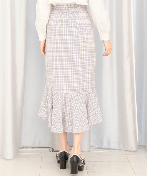 TITTY&CO.（ティティーアンドコー）の「チェックマーメイドスカート（スカート・レディース・ブラック/ライトブルー/グリーン・SMALL/MEDIUM）」の10枚目の写真