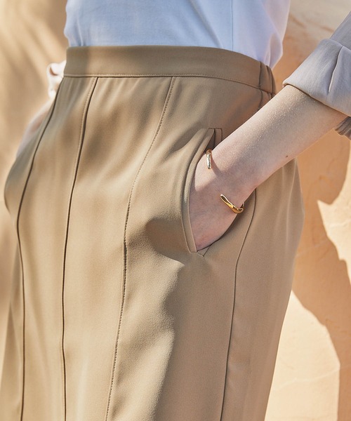 PURIL（ピュリル）の「【PURIL】切り替えデザイン台形ミニスカート（スカート・レディース・ナチュラル/ブラック/ベージュ・S/M）」の7枚目の写真