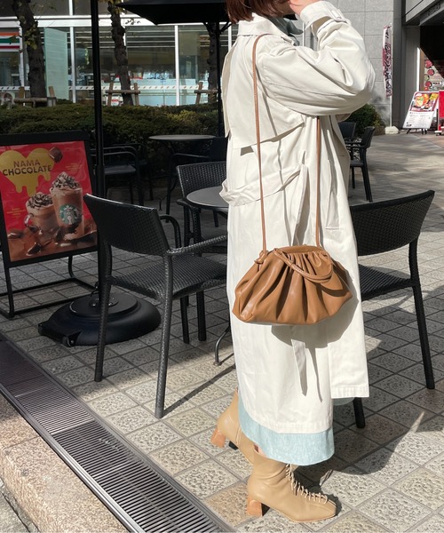 Meli rich(メリーリッチ)の「軽やかな着心地。ロングトレンチコート(トレンチコート・レディース・ネイビー/カーキ/アイボリー・FREE)」の19枚目の写真