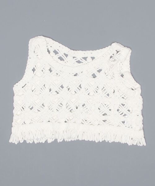 SpRay(スプレイ)の「カギ針タンクトップ(タンクトップ・レディース・ホワイト/ベージュ・FREE)」の17枚目の写真