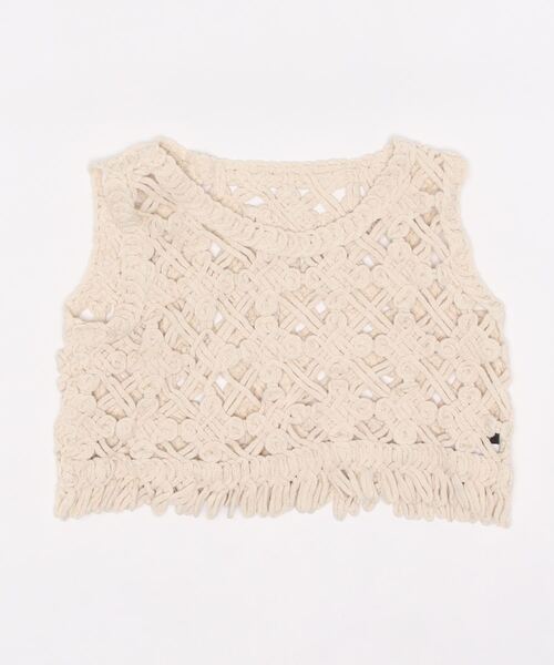 SpRay(スプレイ)の「カギ針タンクトップ(タンクトップ・レディース・ホワイト/ベージュ・FREE)」の18枚目の写真