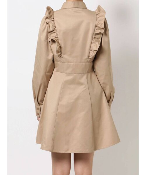 CALNAMUR(カルナムール)の「フリルシャツワンピース(ワンピース・レディース・ベージュ/ホワイト/ブラック・FREE)」の12枚目の写真