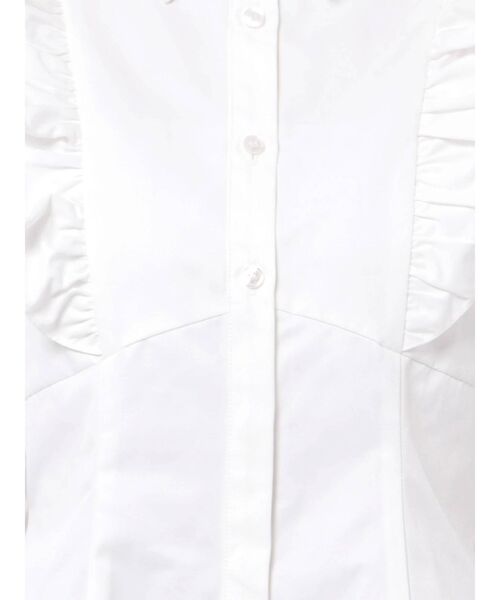 CALNAMUR(カルナムール)の「フリルシャツワンピース(ワンピース・レディース・ベージュ/ホワイト/ブラック・FREE)」の6枚目の写真