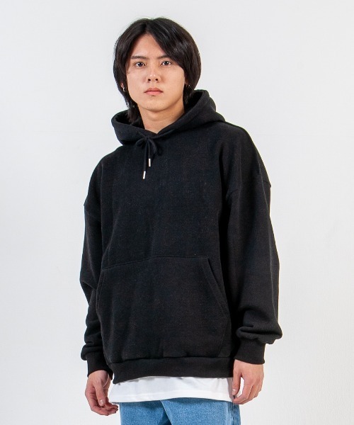mimonal(ミモナル)の「ビックシルエットフーディー【ユニセックス】(パーカー・メンズ・ブラック/グレー/ブルー/グリーン/アイボリー・FREE)」の3枚目の写真