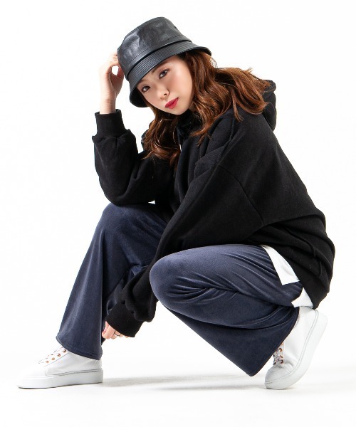 mimonal(ミモナル)の「ビックシルエットフーディー【ユニセックス】(パーカー・メンズ・ブラック/グレー/ブルー/グリーン/アイボリー・FREE)」の20枚目の写真