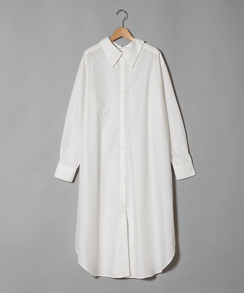 AS KNOW AS PINKY（アズノゥアズピンキー）の「サラリラ釦あそびシャツワンピース（シャツワンピース・レディース・オフホワイト/サックスブルー/イエロー/ピンク・FREE）」の2枚目の写真