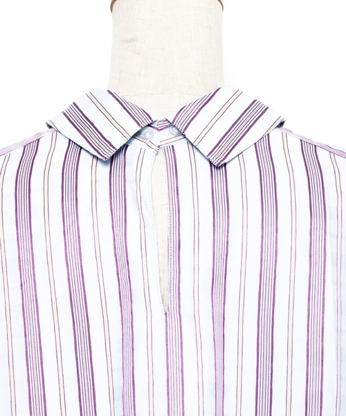 AS KNOW AS PINKY（アズノゥアズピンキー）の「サラリラ釦あそびシャツワンピース（シャツワンピース・レディース・オフホワイト/サックスブルー/イエロー/ピンク・FREE）」の10枚目の写真