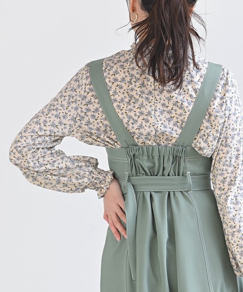 rps(アールピーエス)の「チュール切替ジャンスカ(ジャンパースカート・レディース・ベージュ/ミント/ピンク・M)」の18枚目の写真