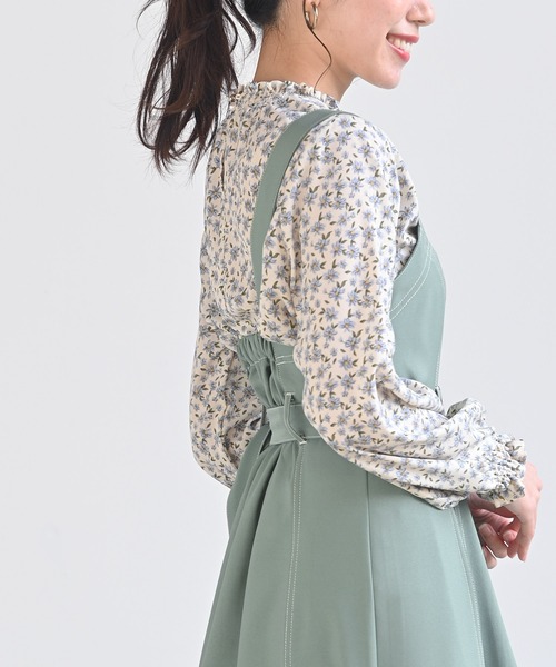 rps(アールピーエス)の「チュール切替ジャンスカ(ジャンパースカート・レディース・ベージュ/ミント/ピンク・M)」の19枚目の写真