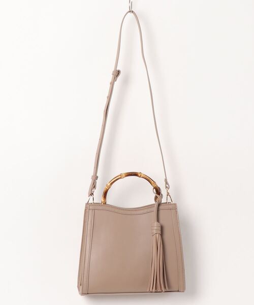 N.（N. Natural Beauty Basic）（エヌエヌナチュラルビューティーベーシック）の「フレームスクエアバンブーショルダーバッグ（ショルダーバッグ・レディース・ベージュ/ブルー/ブラウン系その他・ﾌﾘ-）」の15枚目の写真