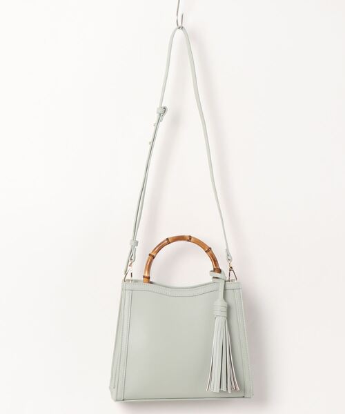 N.（N. Natural Beauty Basic）（エヌエヌナチュラルビューティーベーシック）の「フレームスクエアバンブーショルダーバッグ（ショルダーバッグ・レディース・ベージュ/ブルー/ブラウン系その他・ﾌﾘ-）」の18枚目の写真