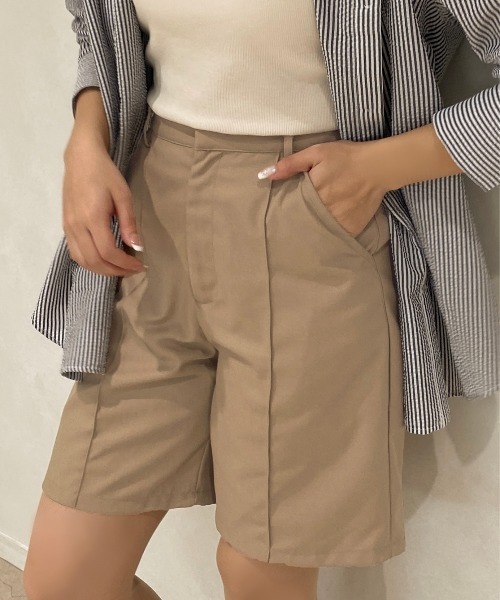 apres jour clair(アプレジュールクレア)の「【apres jour clair】ショートパンツ【SETUP着用可能】【ZOZOTOWN限定アイテム】(その他パンツ・レディース・ダークブラウン/ライトベージュ/ベージュ・フリー/X-LARGE)」の10枚目の写真