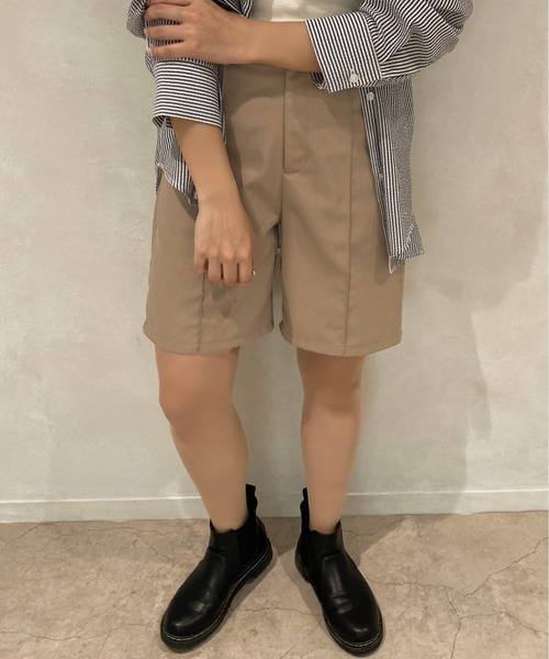 apres jour clair(アプレジュールクレア)の「【apres jour clair】ショートパンツ【SETUP着用可能】【ZOZOTOWN限定アイテム】(その他パンツ・レディース・ダークブラウン/ライトベージュ/ベージュ・フリー/X-LARGE)」の16枚目の写真