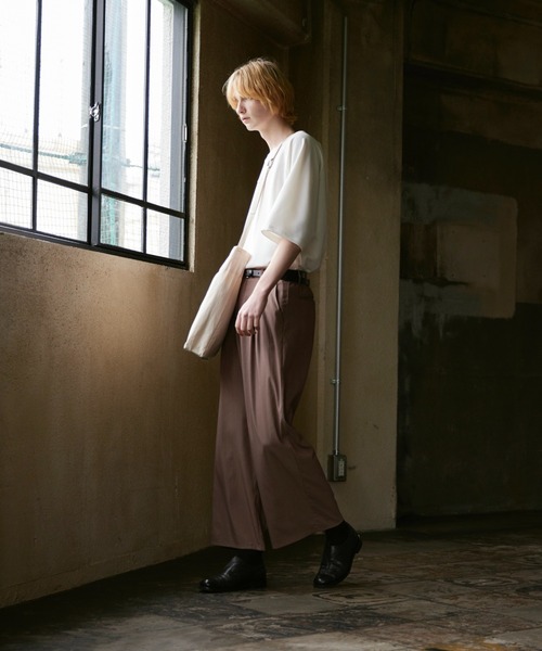 ln fortis(ロンフォルティス)の「ln fortis - ラグランスリーブジョーゼットビッグT(Tシャツ/カットソー・メンズ・ホワイト/ブラック/グレー・SMALL/MEDIUM)」の11枚目の写真