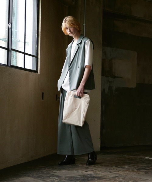 ln fortis(ロンフォルティス)の「ln fortis - ラグランスリーブジョーゼットビッグT(Tシャツ/カットソー・メンズ・ホワイト/ブラック/グレー・SMALL/MEDIUM)」の12枚目の写真