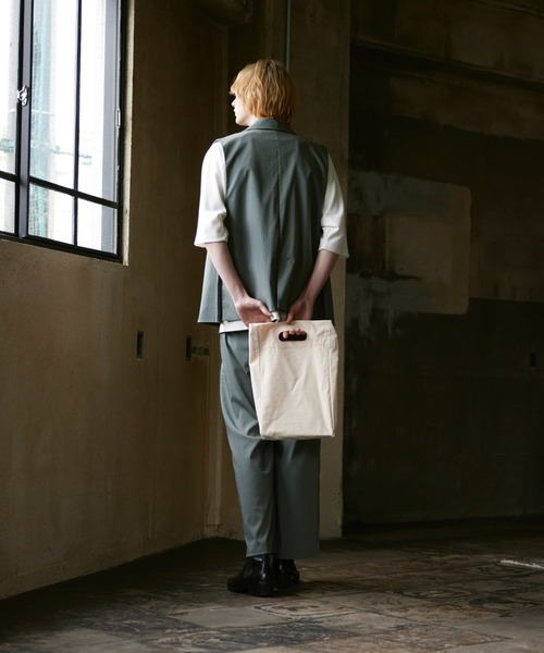 ln fortis(ロンフォルティス)の「ln fortis - ラグランスリーブジョーゼットビッグT(Tシャツ/カットソー・メンズ・ホワイト/ブラック/グレー・SMALL/MEDIUM)」の14枚目の写真