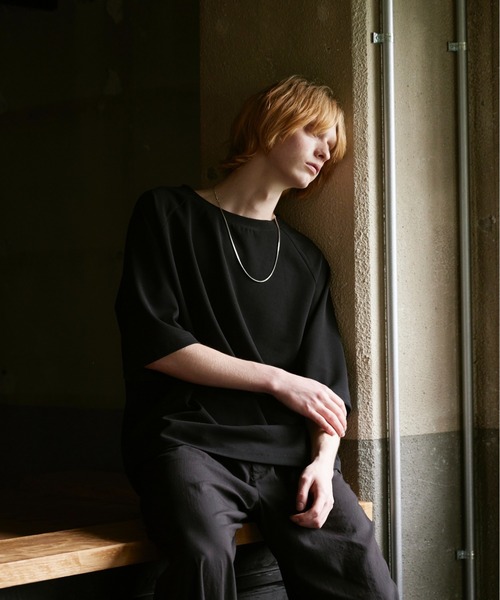 ln fortis(ロンフォルティス)の「ln fortis - ラグランスリーブジョーゼットビッグT(Tシャツ/カットソー・メンズ・ホワイト/ブラック/グレー・SMALL/MEDIUM)」の21枚目の写真