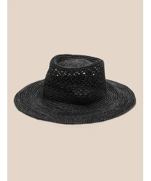 Banana Republic（バナナリパブリック）の「クローシェ ストロー バケットハット（ハット・レディース・ナチュラル/ブラック・S/M/L/XL）」の7枚目の写真