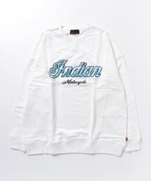 INDIAN（インディアン）の「【INDIAN】サテン刺繍オーバーサイズトレーナー（スウェット）」