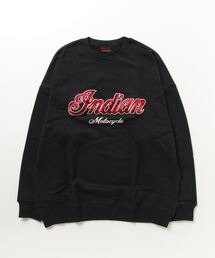 【INDIAN】サテン刺繍オーバーサイズトレーナー
