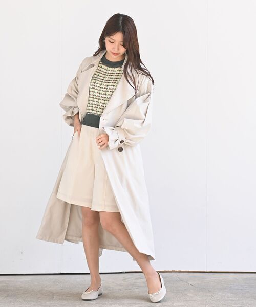 rps（アールピーエス）の「麻調センターシームハーフパンツ（その他パンツ・レディース・ブラック/グリーン/アイボリー・M）」の12枚目の写真