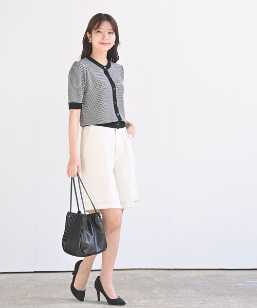 rps（アールピーエス）の「麻調センターシームハーフパンツ（その他パンツ・レディース・ブラック/グリーン/アイボリー・M）」の14枚目の写真