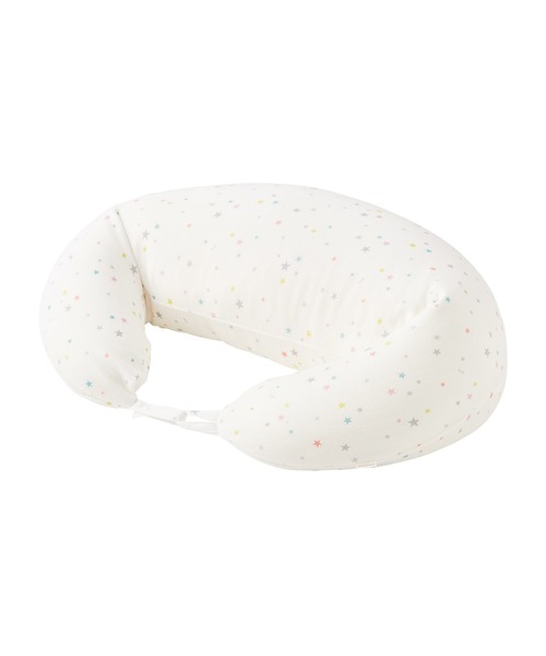 MIKI HOUSE（ミキハウス）の「マルチクッションカバー（授乳ケープ/授乳クッション・キッズ・ホワイト/ネイビー・ONE SIZE）」の3枚目の写真